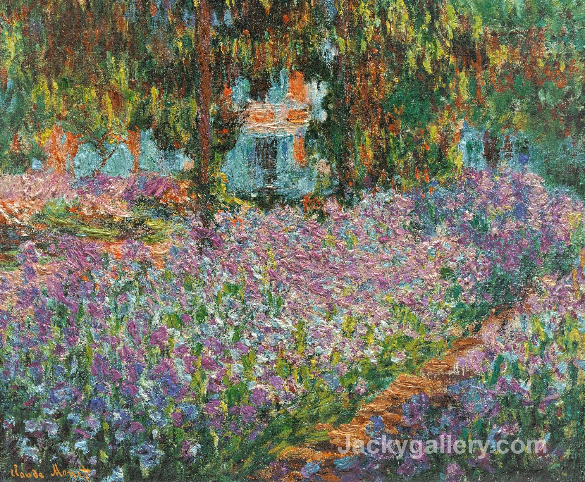 Irises in Monets Garden by Claude Monet paintings reproduction - Click Image to Close
